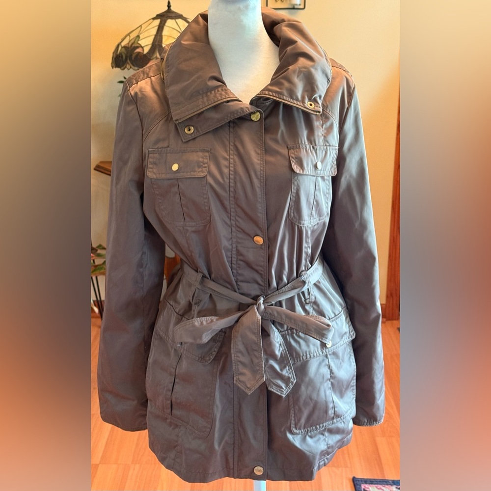 Ellen Tracy Utility Jacket in Taupe